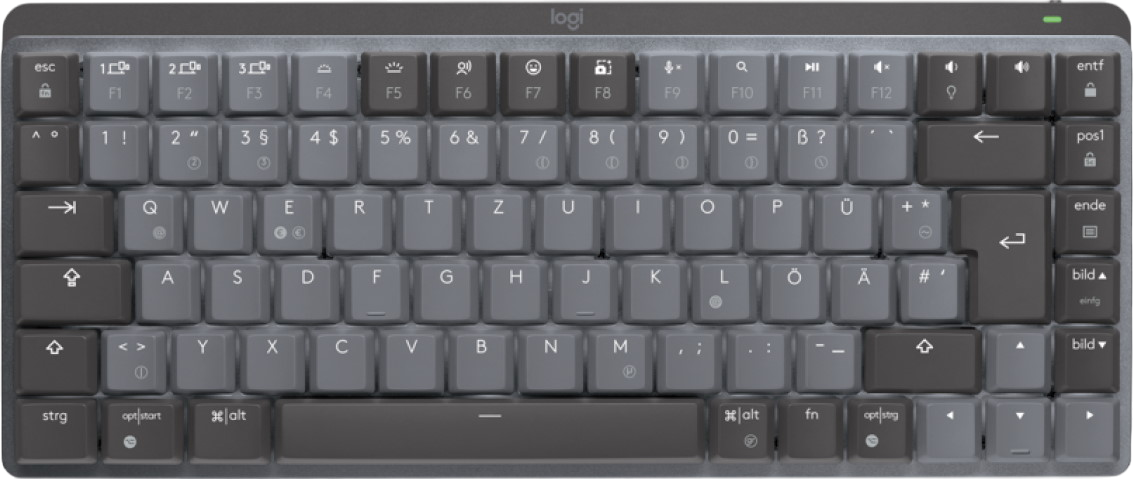 Клавіатура бездротова Logitech MX Mechanical Mini Minimalist Graphite (920-010780)