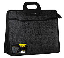 Портфель пластиковий офісний В4+ Scholz №5244 на 4 відділення з кишенею окантований