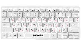 Клавіатура Maxxter KBM-C01W-UA White