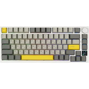 Клавіатура бездротова Epomaker AK820 Pro Flying Fish Switch UA RGB White (AK820-PRO-W-FF), фото 1