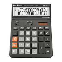 Калькулятор бухгалтерський Brilliant BS-414 на 14 разрядів (оригінал)