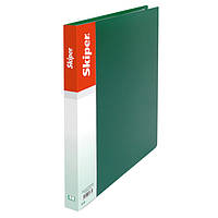 Папка з боковим затискачем А5 Sk №411037 зелена