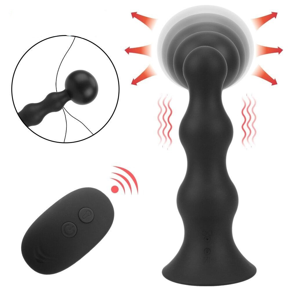 Чоловічий масажер простати Love Toy 85 мм, анальна пробка з бездротовим пультом