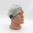 Вуханка з Bluetooth-гарнітурою й мікрофоном 22х21 см, зимова шапка з USB-зарядкою і вбудованими навушниками, фото 8