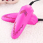 Електрична сушарка для взуття SHOES DRYER 220V Рожева, компактний прилад для дбайливого сушіння, фото 3