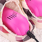 Електрична сушарка для взуття SHOES DRYER 220V Рожева, компактний прилад для дбайливого сушіння, фото 5