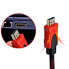 Кабель HDMI-HDMI 5 м з посиленою обмоткою, універсальний шнур для телевізора та монітора з фільтрами, фото 3