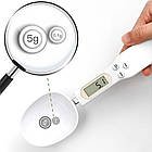 Електронна мірна ложка-ваги Digital Spoon Scale до 0.5 кг, кухонний вимірювач маси з дисплеєм, фото 5