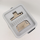 Швабра з відром 11 л з автоматичним віджиманням і двома насадками Cleaning Mop Сіра зручна для підлоги, фото 5