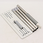 Швабра з відром 11 л з автоматичним віджиманням і двома насадками Cleaning Mop Сіра зручна для підлоги, фото 7