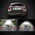 Камера заднього огляду в рамці 4LED, автоаксесуар із підсвіткою і захистом від вологи для паркування, фото 7