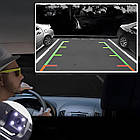 Камера заднього огляду в рамці 4LED, автоаксесуар із підсвіткою і захистом від вологи для паркування, фото 8