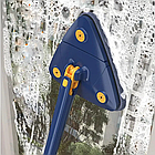 Швабра трикутна з відтискачем EL-404, зручний інструмент для миття підлоги та важкодоступних кутів, фото 8