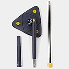 Швабра трикутна з відтискачем EL-404, зручний інструмент для миття підлоги та важкодоступних кутів, фото 10