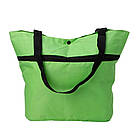 Складана господарська сумка-трансформер на колесах 2в1 46х27х12 см Зелений візок для покупок і речей, фото 4