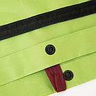 Складана господарська сумка-трансформер на колесах 2в1 46х27х12 см Зелений візок для покупок і речей, фото 9