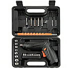 Акумуляторний шурупокрут 48в1 у валізі з USB зарядкою, універсальний набір із бітами та насадками, фото 9