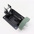 Настільна насадка на дриль із точильним каменем, компактне пристосування для заточування інструменту, фото 8