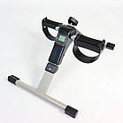 Велотренажер для реабілітації рук і ніг, компактний педальний тренажер із регулюванням навантаження, фото 9