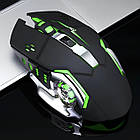 Бездротова мишка з RGB-підсвіткою BT T2 ергономічний дизайн для роботи та ігор на комп'ютері, фото 7