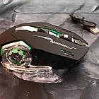 Бездротова мишка з RGB-підсвіткою BT T2 ергономічний дизайн для роботи та ігор на комп'ютері, фото 8