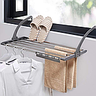 Сушарка для одягу на батарею 69х31.5х20.5 см модель 3270B навісна решітка для сушіння білизни вдома, фото 2