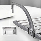 Сушарка для одягу на батарею 69х31.5х20.5 см модель 3270B навісна решітка для сушіння білизни вдома, фото 6