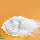 Гребінець для шерсті котів і собак із кнопкою, зручний щітка для вичісування підшерстя і видалення ковтунів, фото 9