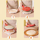 Заглибна млинниця електрична 20 см 600 Вт Patelnya, антипригарна поверхня для швидкого приготування, фото 8