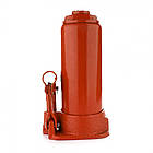 Домкрат гідравлічний 10 тонн для авто, сталевий одноштоковий механізм, надійний пляшковий тип, фото 3