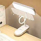 Лампа настільна на прищіпці DIGAD 5 Вт 3 режими, LED модель з USB-живленням для роботи та навчання, фото 2