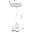 Лампа настільна на прищіпці DIGAD 5 Вт 3 режими, LED модель з USB-живленням для роботи та навчання, фото 9