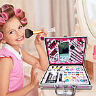 Набір дитячої косметики у валізі Куромі на 40 предметів, ігровий комплект із тінями та блисками, фото 2