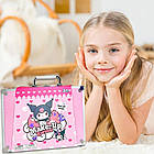 Набір дитячої косметики у валізі Куромі на 40 предметів, ігровий комплект із тінями та блисками, фото 5