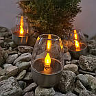Вуличні світлодіодні свічки на сонячній батареї SL-060, 6 шт., декоративні LED вогники для саду, фото 9