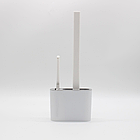 Силіконовий йоржик для унітаза 2в1 з тримачем і щіткою настінний комплект для туалету 36х13х4 см, фото 3