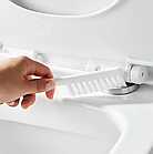 Силіконовий йоржик для унітаза 2в1 з тримачем і щіткою настінний комплект для туалету 36х13х4 см, фото 6