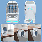 Портативний кондиціонер зі зволожувачем повітря USB настільний мінівентилятор на прищіпці акумуляторний, фото 6