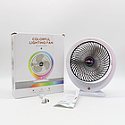 Мінівентилятор з LED-підсвіткою VU-04 портативний настільний USB-кондиціонер для дому, фото 10