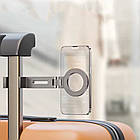 Магнітний тримач для телефона з обертанням 360 градусів, універсальна підставка для смартфона на стіл, фото 3