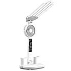 Лампа-вентилятор настільна 3в1 з акумулятором 3200 мА·год і USB-дисплеєм багатофункціональний LED-органайзер, фото 3