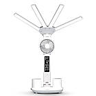 Лампа-вентилятор настільна 3в1 з акумулятором 3200 мА·год і USB-дисплеєм багатофункціональний LED-органайзер, фото 8