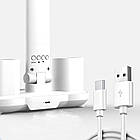 Лампа-вентилятор настільна 3в1 з акумулятором 3200 мА·год і USB-дисплеєм багатофункціональний LED-органайзер, фото 9