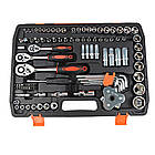 Набір інструментів для авто 121 предмет універсальний комплект у кейсі з тріскачкою та головками, фото 4