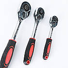 Набір інструментів для авто 121 предмет універсальний комплект у кейсі з тріскачкою та головками, фото 5