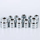 Набір інструментів для авто 121 предмет універсальний комплект у кейсі з тріскачкою та головками, фото 8