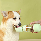 Поїлка-пляшка для собак 2-в-1 AND 123 350 мл з контейнером для їжі, зручний варіант для прогулянок, фото 2