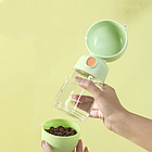 Поїлка-пляшка для собак 2-в-1 AND 123 350 мл з контейнером для їжі, зручний варіант для прогулянок, фото 3