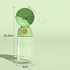 Поїлка-пляшка для собак 2-в-1 AND 123 350 мл з контейнером для їжі, зручний варіант для прогулянок, фото 7