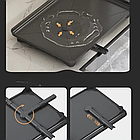 Органайзер-сушарка для посуду 2-рівневий 102-30 металева настільна з піддоном і тримачами, фото 7